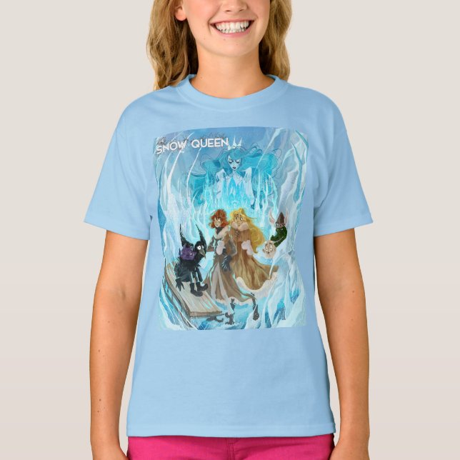 Snow Queen classic blue girl's t-shirt (Front)