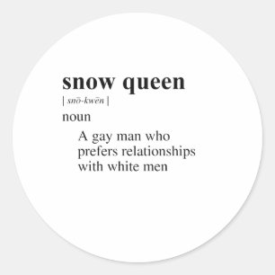 SNOW QUEEN CLASSIC ROUND STICKER
