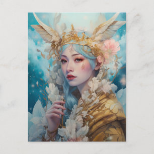 Snow Queen Fantasy Art Postcard