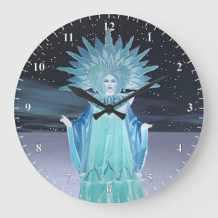 Snow Queen Large Clock