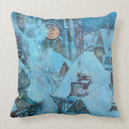 Snow Queen on a Winter's Night Dulac Fine Art Cushion