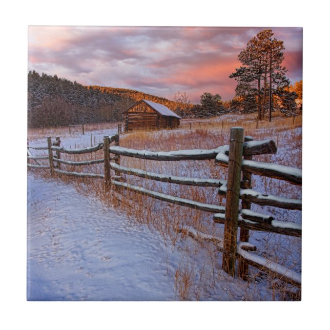 Snow Ranch Ceramic Tile (Front)