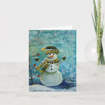 Snow Ready for Christmas Snowman painting