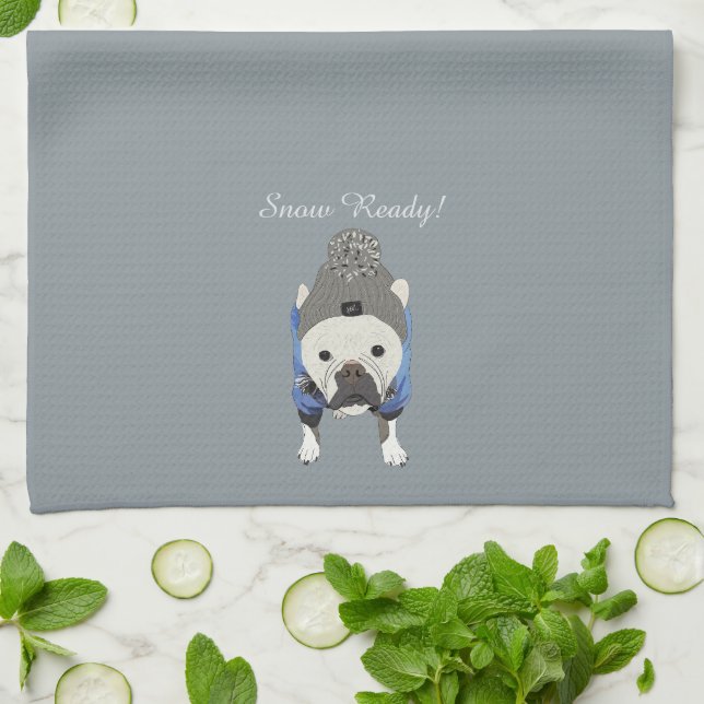 Snow ready tea towel (Folded)