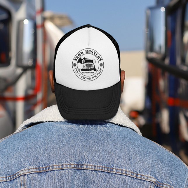 Snow Removal Business Add Your Logo Custom Trucker Hat (Creator Uploaded)