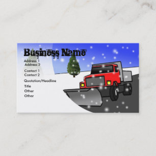 Snow Removal Business Card