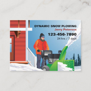 Snow Removal Business Cards