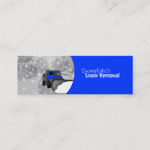 Snow Removal- Colour Changeable Mini Business Card