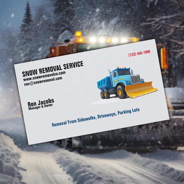 Snow Removal Company Business Card (Creator Uploaded)