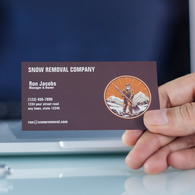 Snow Removal Company Business Card (Creator Uploaded)