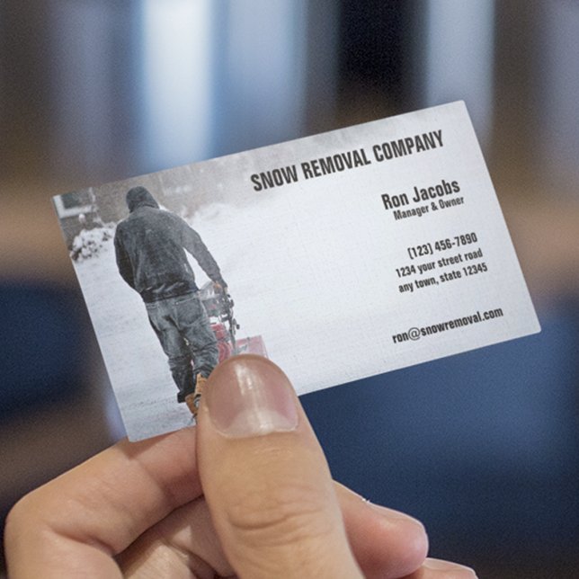 Snow Removal Company Business Card (Creator Uploaded)