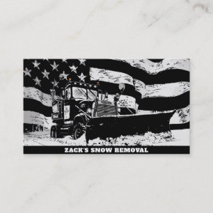 *~* Snow Removal Grunge Truck AP74 Business Card