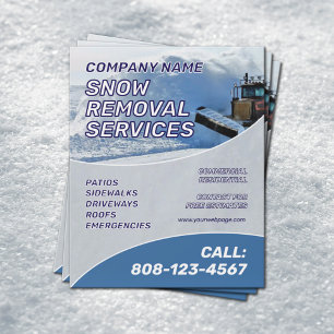 Snow removal service flyer