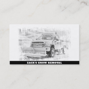 *~* Snow Removal Truck AP74 Blizzard Business Card
