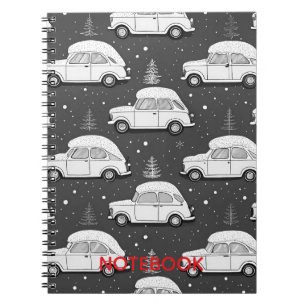 Snow Retro Car Premium Notes Notebook