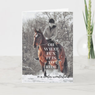 SNOW RIDE Greeting Card