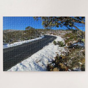 snow road tasmania jigsaw puzzle