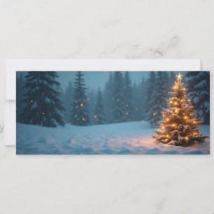 Snow Sapin Greeting Card