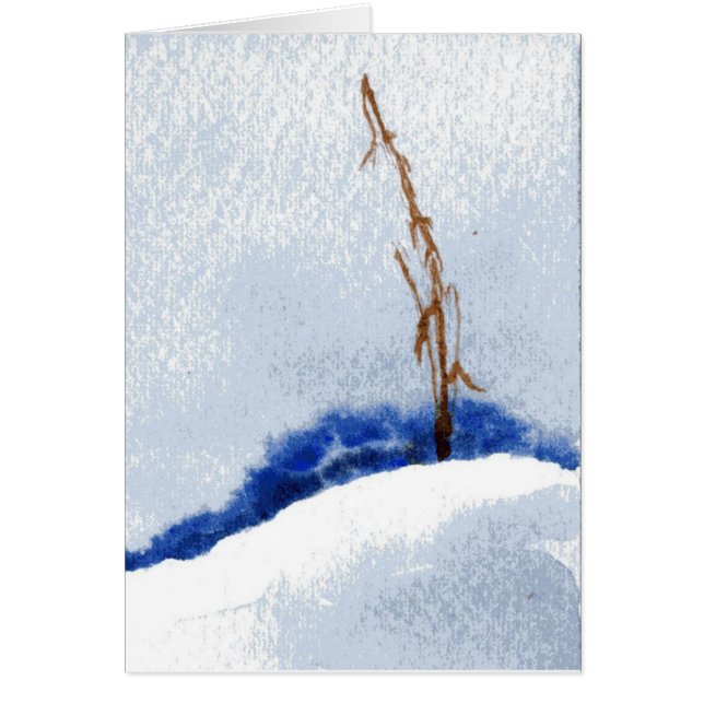 Snow-scape Greeting Card (Front)