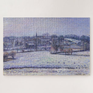 Snow Scene at Éragny (View of Bazincourt) 1884 Jigsaw Puzzle