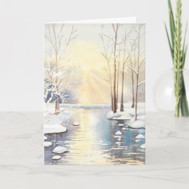 Snow scene blank card (Front)