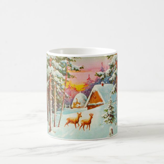 Snow scene coffee mug (Center)