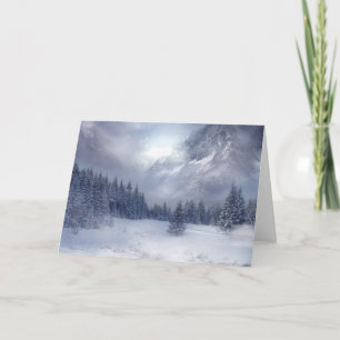 Snow Scene Holiday Card
