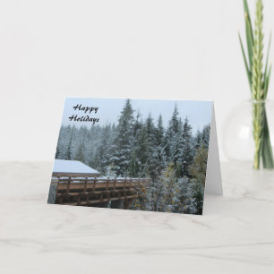 Snow Scene in Whistler, B.C. Holiday Card