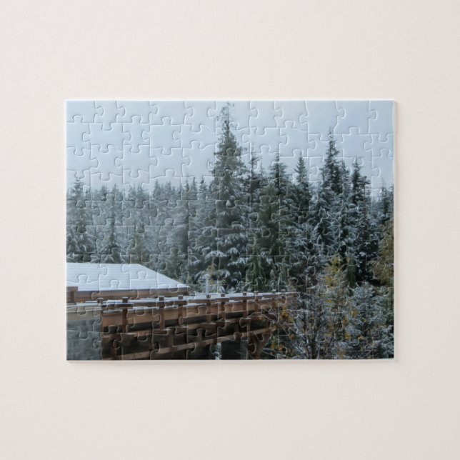 Snow Scene in Whistler Jigsaw Puzzle (Horizontal)