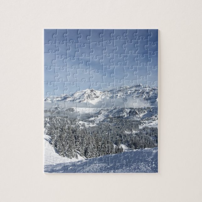 Snow scene jigsaw puzzle (Vertical)