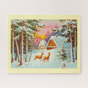 Snow scene jigsaw puzzle