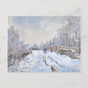 Snow Scene-Monet Holiday Postcard