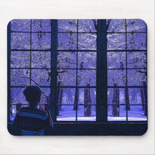 Snow Scene Mouse Pad