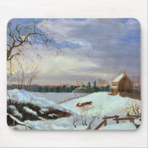Snow scene, New England Mouse Pad