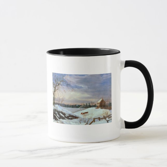 Snow scene, New England Mug (Right)
