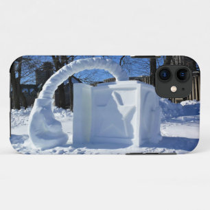Snow Sculpture, Quebec, Canada iPhone 11 Case