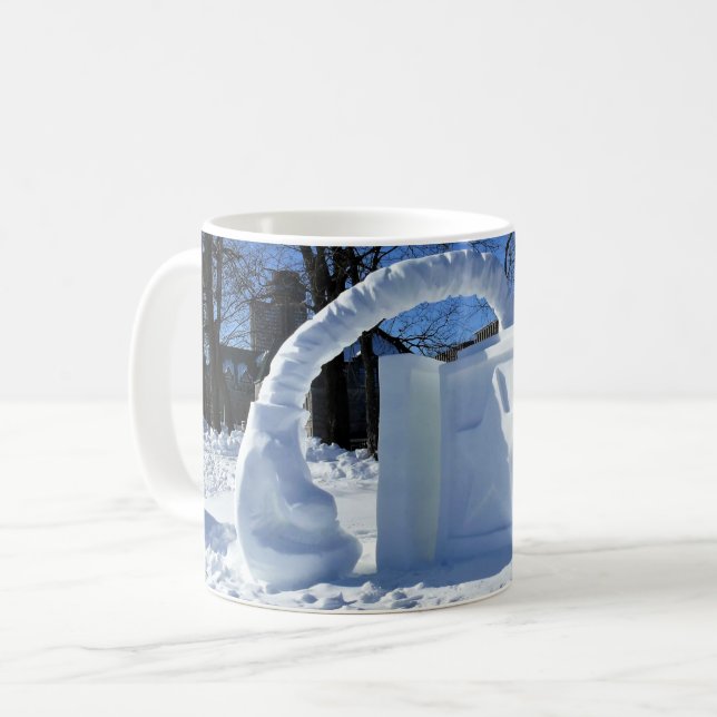 Snow Sculpture, Quebec, Canada Coffee Mug (Front Left)