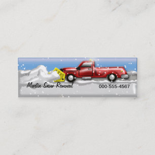 snow service mini business card