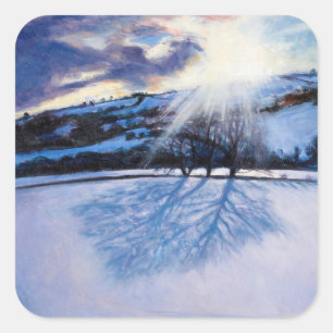 Snow Shadows 2009 Square Sticker