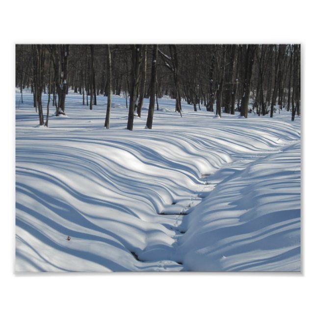 Snow Shadows Photo Print (Front)