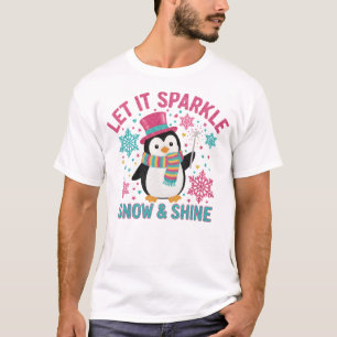 Snow & Shine Penguin Tee – Christmas Gift