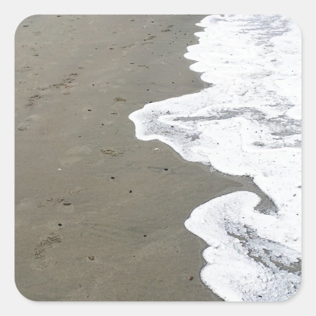 snow shore square sticker (Front)