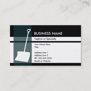 snow shovel elegance business card