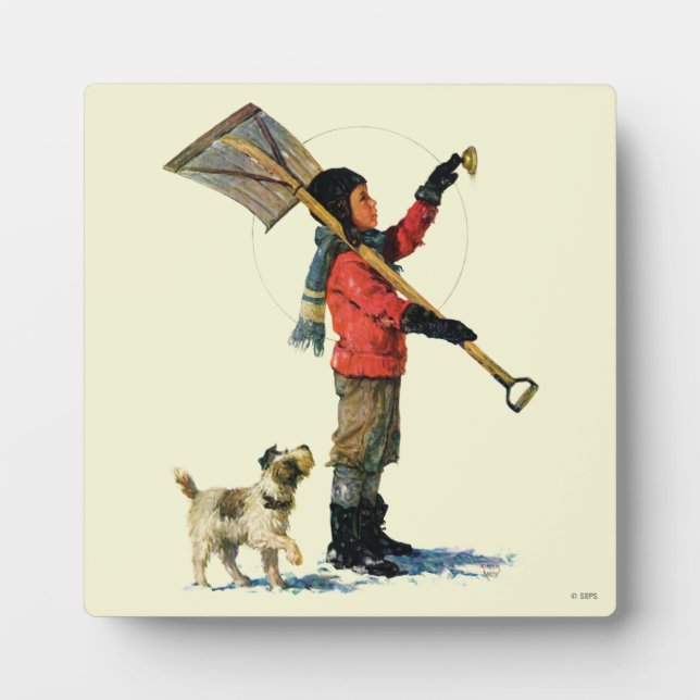 Snow Shoveler Plaque (Front)
