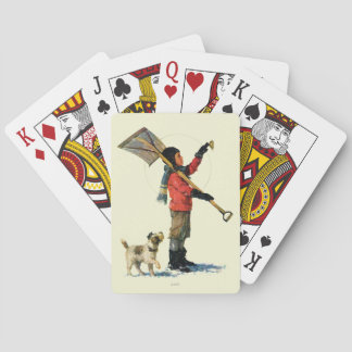 Snow Shoveler Playing Cards