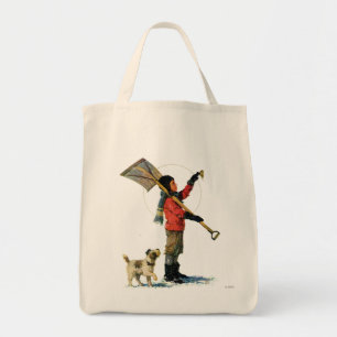 Snow Shoveler Tote Bag