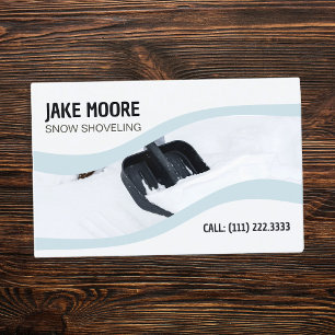 Snow Shoveling Business Card