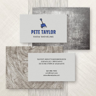 Snow Shoveling Business Card