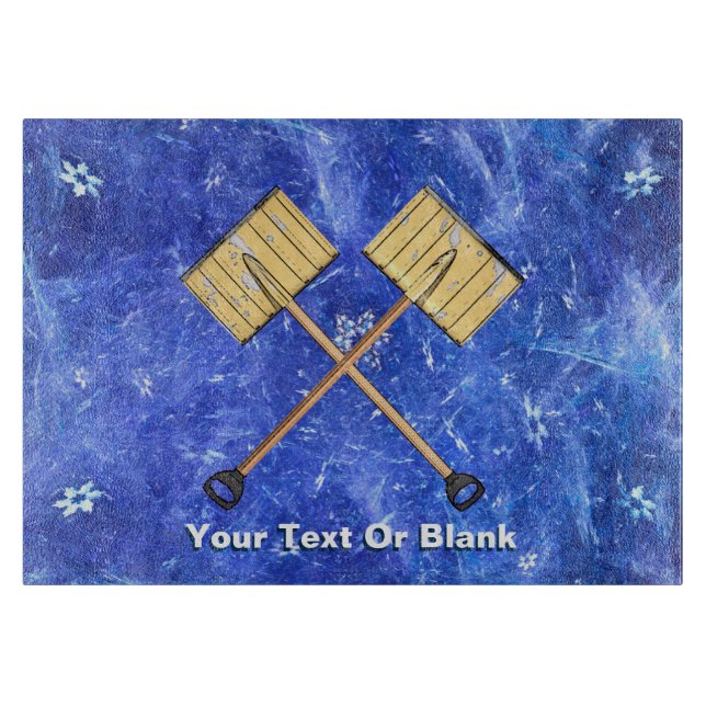 Snow Shoveling Business Cutting Board (Front)