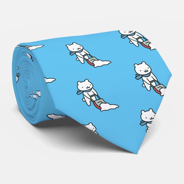 Snow shoveling cat tie (Rolled)